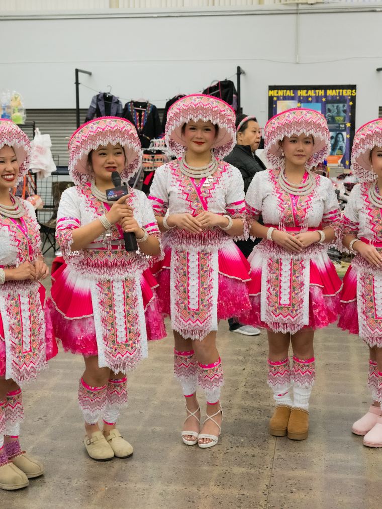 Dancers ready to perform